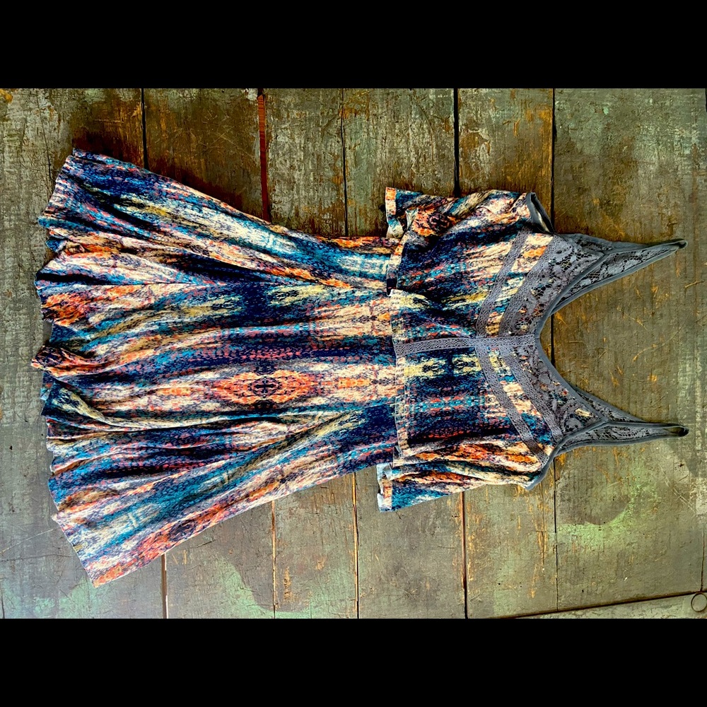 Cute flowy mini dress.